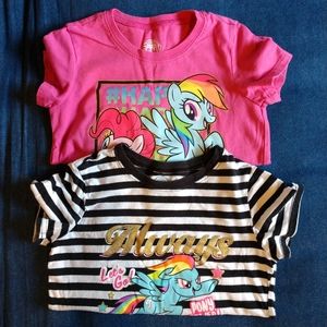 2 Tees-My Little Pony Shirts M